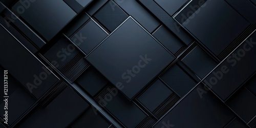 Wallpaper Mural Tech-inspired Abstract Art with Geometric Patterns Torontodigital.ca