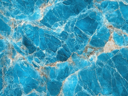 Vibrant Blue Marble Texture Background photo