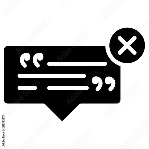 Phrases glyph icon