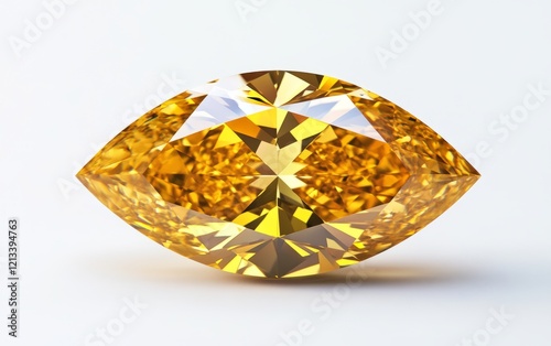 Radiant yellow diamond with marquise cut golden color scheme