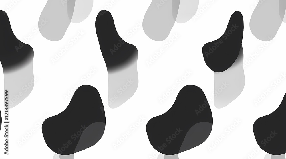 A minimalist seamless pattern featuring a repeating motif of hand-drawn abstract shapes in monochrome, using varying line weights and textures to add visual interest in a visually bala. A minimalist seamless pattern featuring a repeating motif of hand-drawn abstract shapes in monochrome, using varying line weights and textures to add visual interest in a visually bala.