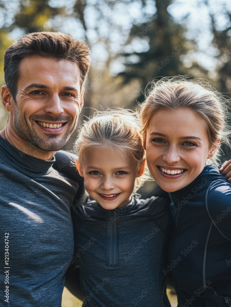 Fototapeta premium Active Family Outdoor Fun