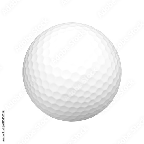 3d icon render golf ball