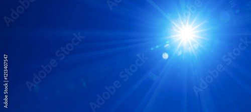 Foto 青空に太陽