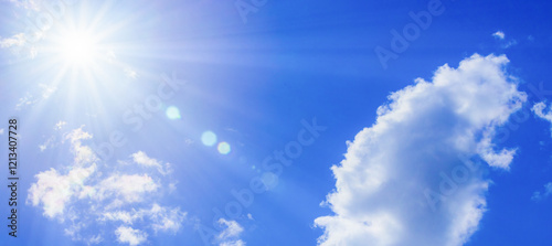 Принти на полотні 青空に太陽