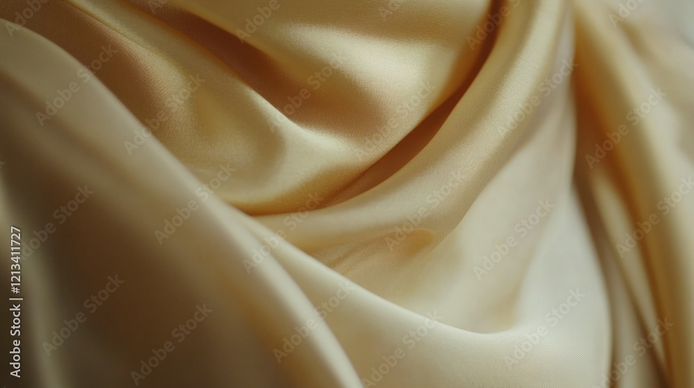 Fototapeta premium Luxurious Cream Satin Ribbon