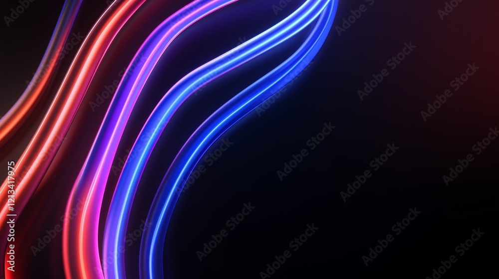 Bright neon light beams with rapid arcs, signifying energy connections and futuristic technology, glowing on a dark gradient background. Bright neon light beams with rapid arcs, signifying energy connections and futuristic technology, glowing on a dark gradient background.