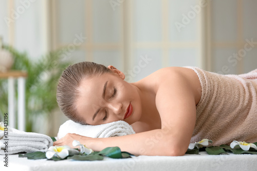 Beautiful young woman relax...