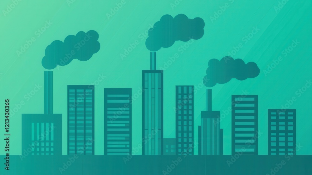 Obraz premium Environmental Sustainability Corporate Social Responsibility concept. Sustainable Urban Cityscape with Eco Friendly Buildings and Green Technology