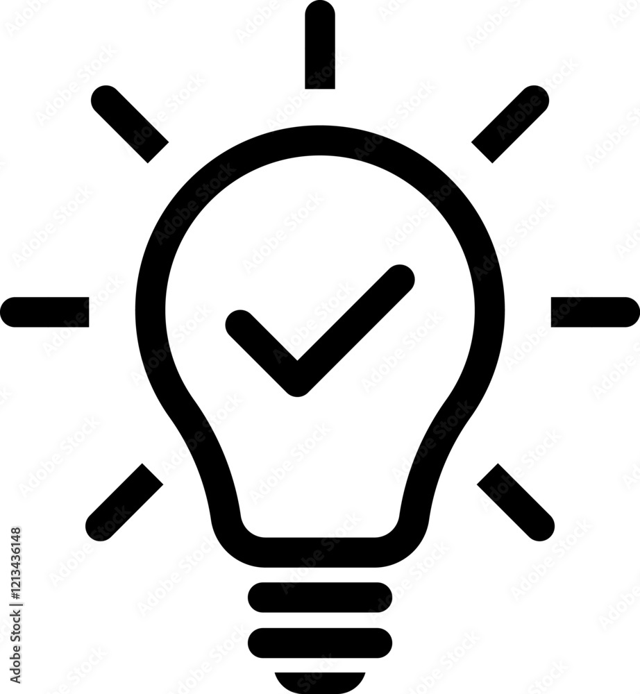 Light bulb icon. Line, solid and filled outline colorful version, outline and filled Different style vector collections. Idea sign, solution, thinking concept. Light bulb with check mark. Electricity Light bulb icon. Line, solid and filled outline colorful version, outline and filled Different style vector collections. Idea sign, solution, thinking concept. Light bulb with check mark. Electricity