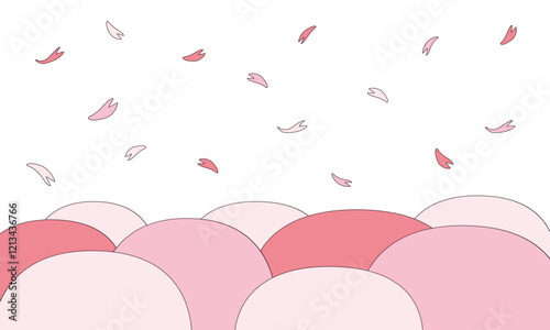 桜の背景イラスト