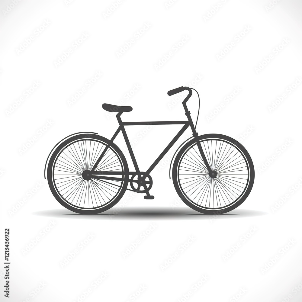 Classic bicycle illustration, simple design. Classic bicycle illustration, simple design.