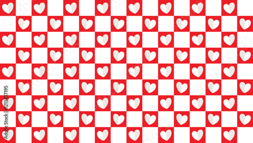 Hearts background for Valentine's Day. Patterns to print gift paper. Wallpaper. February 14