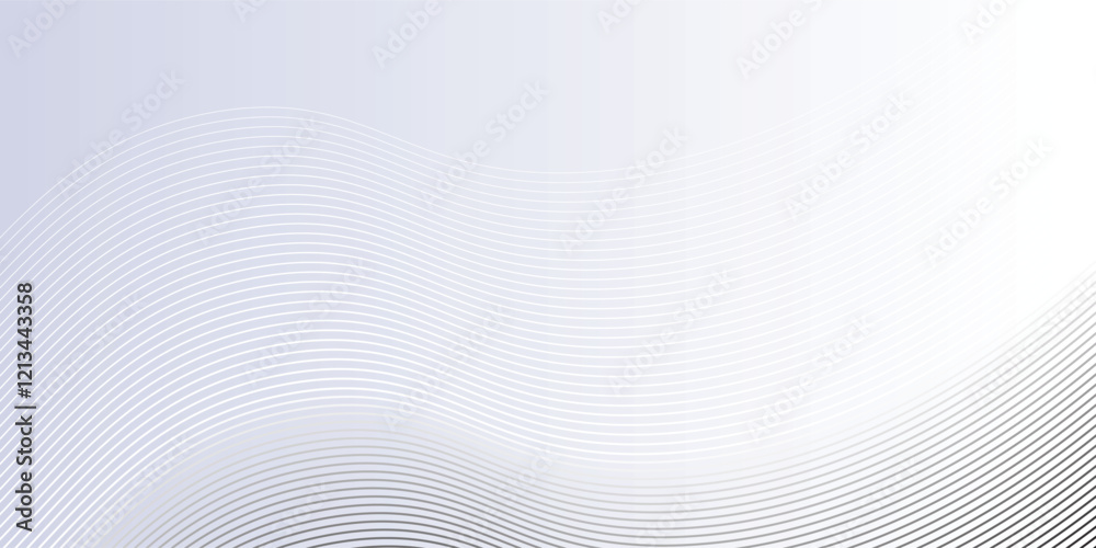 Naklejka premium Modern abstract background with flowing lines. Digital future technology art simple modern design