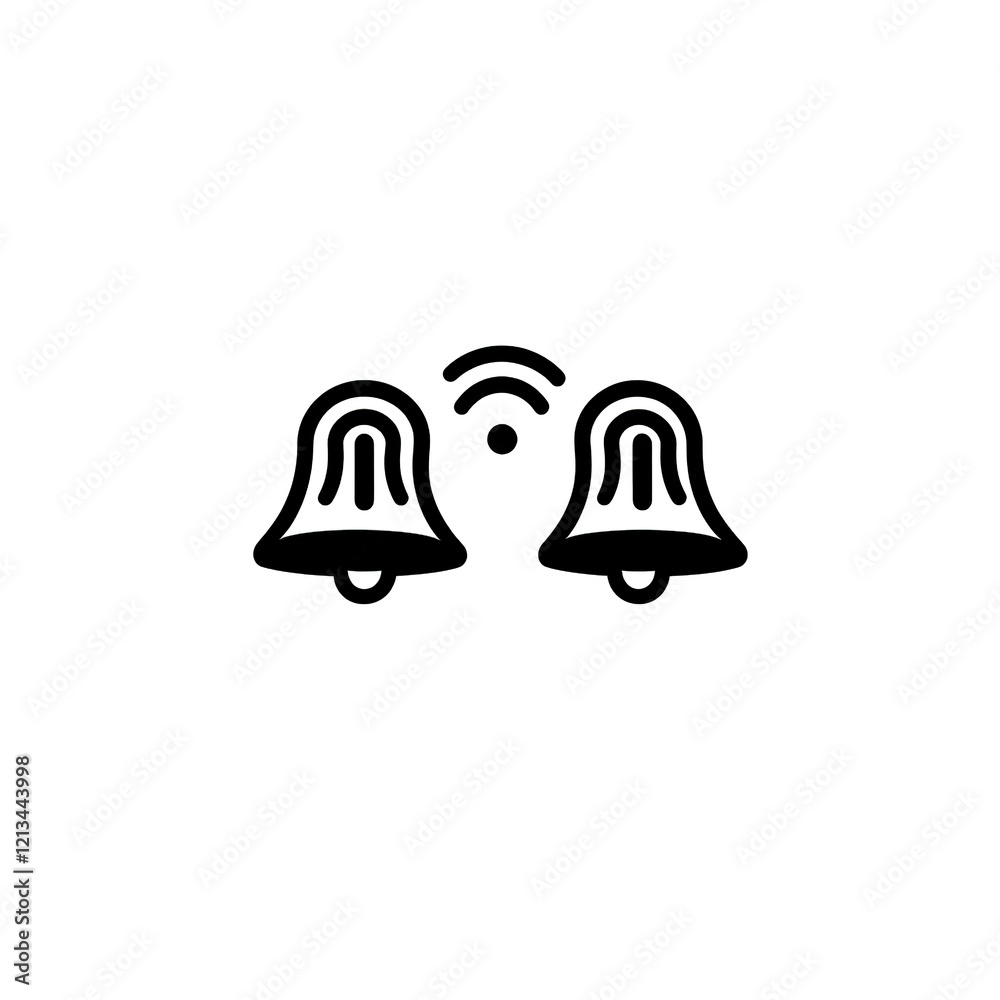 Wireless notification alert system with bells. Wireless notification alert system with bells.