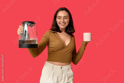 Beautiful young woman with ...