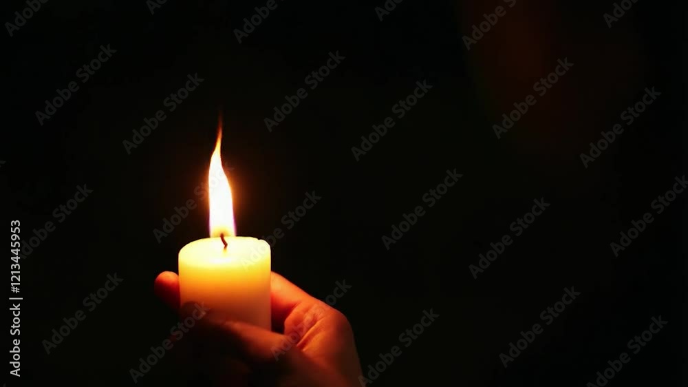 A Single Candle's Light in the Darkness: A Symbol of Hope and Remembrance A Single Candle's Light in the Darkness: A Symbol of Hope and Remembrance