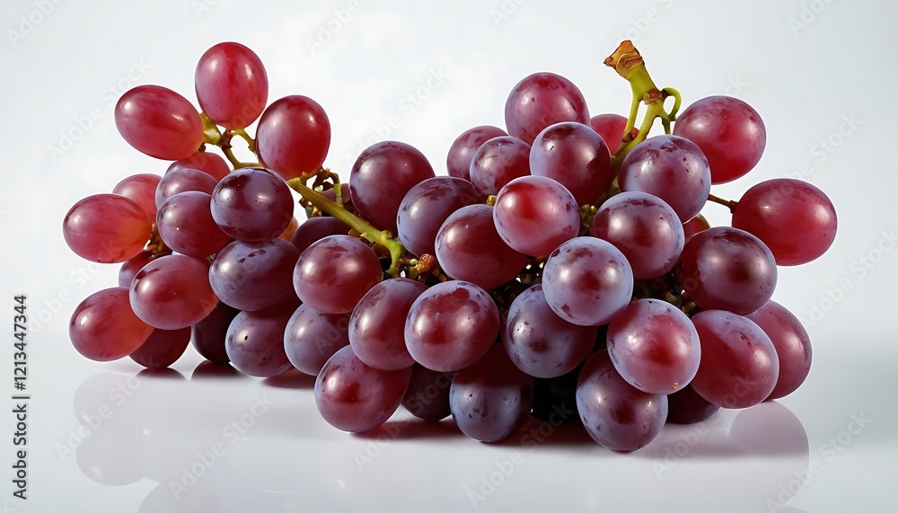 Fresh Grapes Isolated on White Background. 2 Fresh Grapes Isolated on White Background. 2