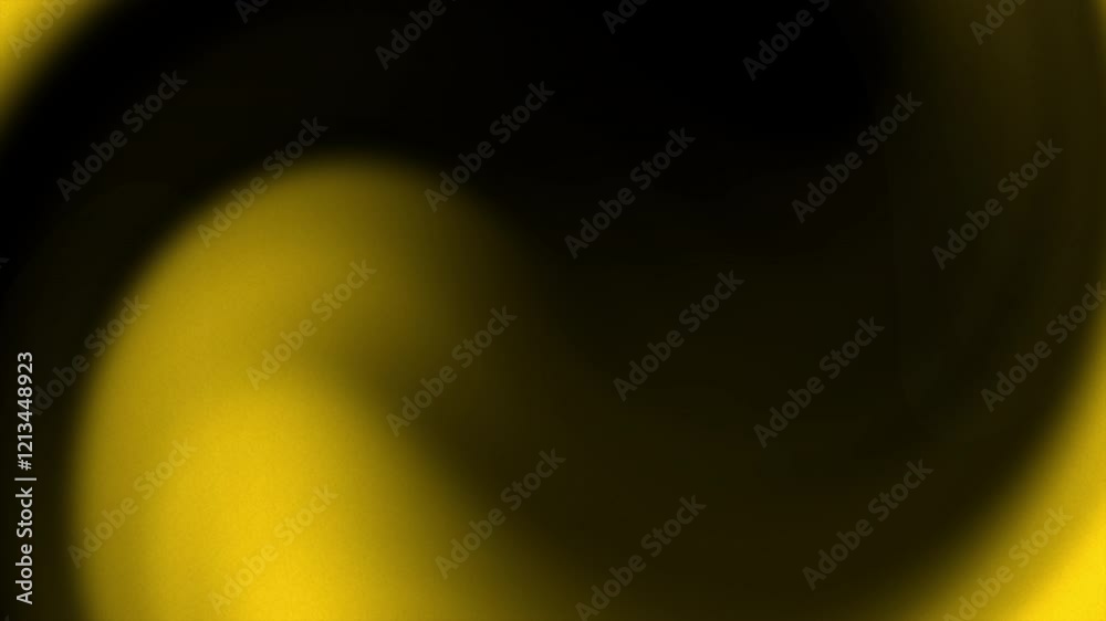 Yellow and black gradient animations combine in swirling patterns, creating abstract art suitable for backgrounds