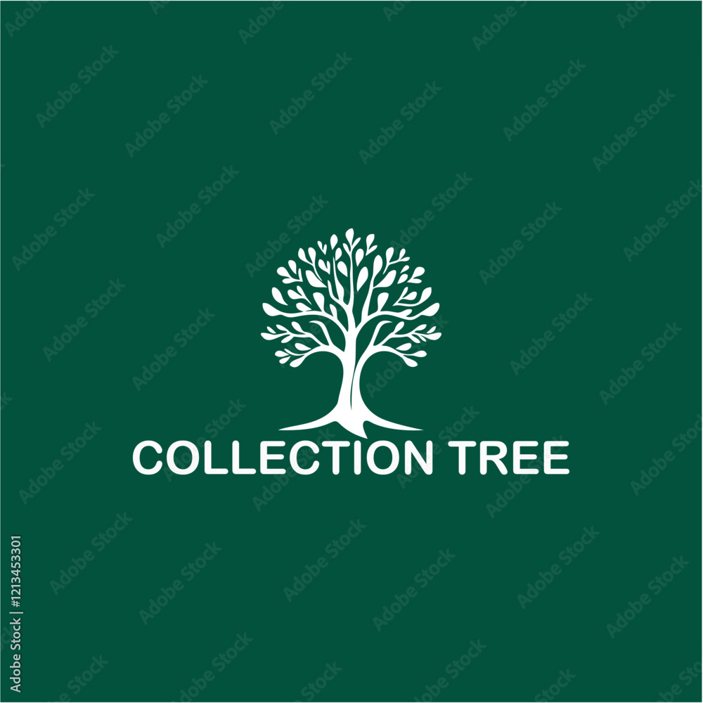Obraz premium nature tree logo design vector illustration with creative element Premium Vector 