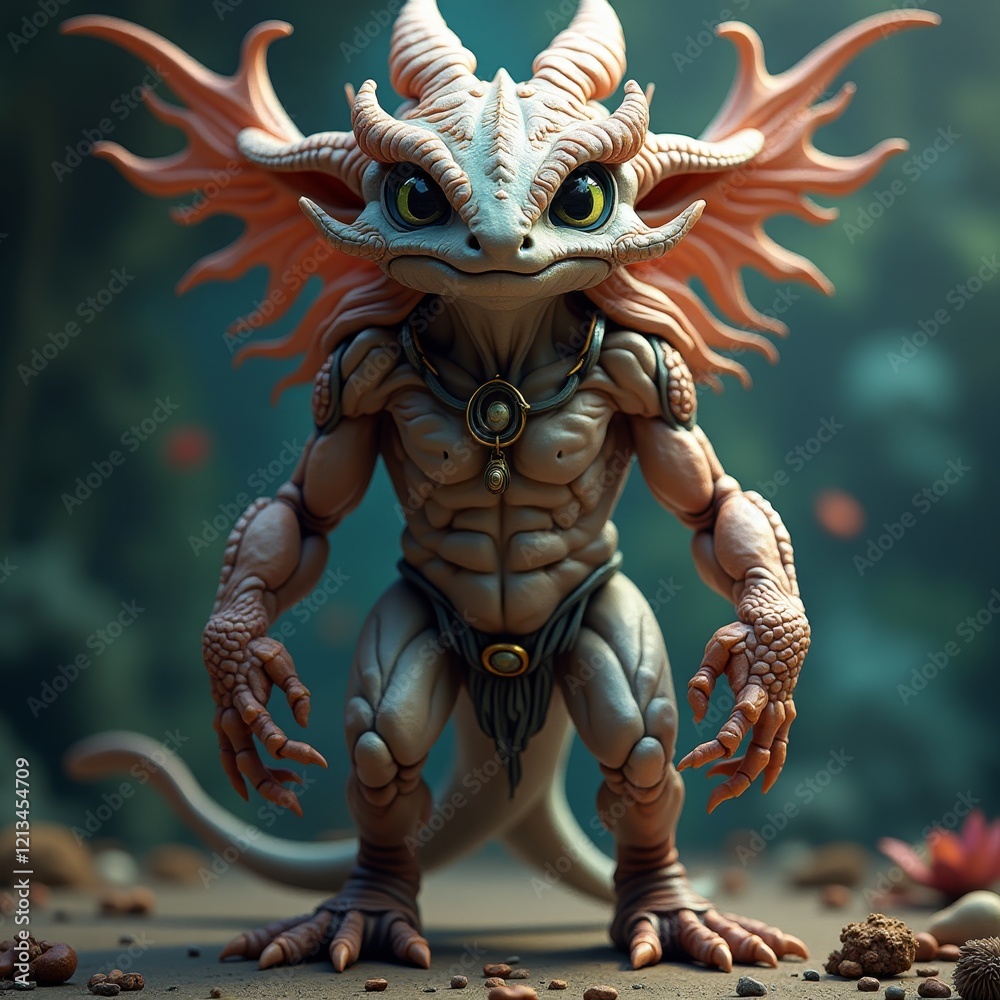 A creature with large eyes and sharp claws A creature with large eyes and sharp claws