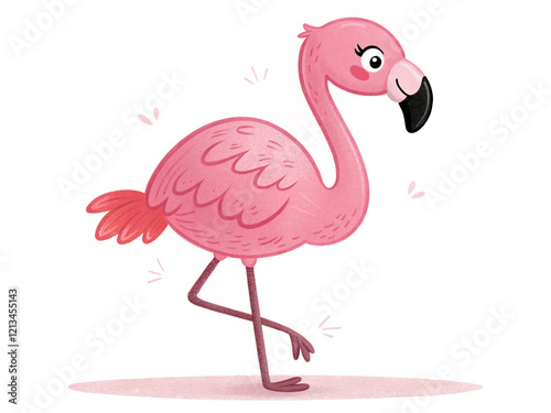 illustration of a flamingo. flamingo, bird, pink, vector, love, animal, illustration, cartoon, swan, birds, nature, couple, silhouette, heart, symbol, two, wildlife, animals, water, beak, cute, weddin photo