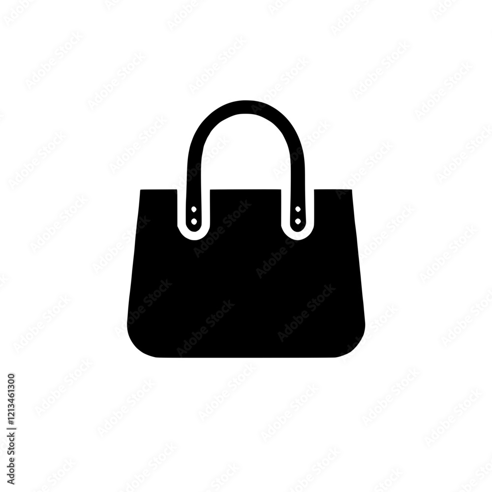 Classic Handbag Icon: A simple yet elegant vector illustration of a classic handbag, perfect for fashion, retail, or lifestyle designs. Classic Handbag Icon: A simple yet elegant vector illustration of a classic handbag, perfect for fashion, retail, or lifestyle designs.