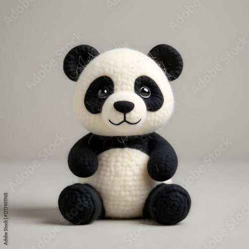 Crochet and Felt Panda Plushie Toy