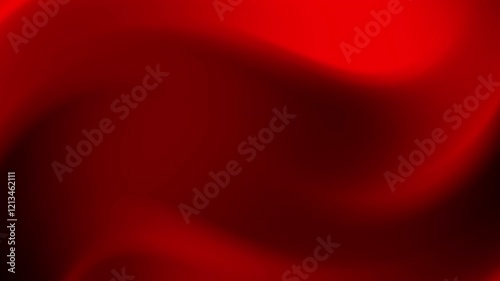 Abstract red and black gradient with smooth curves and waves.