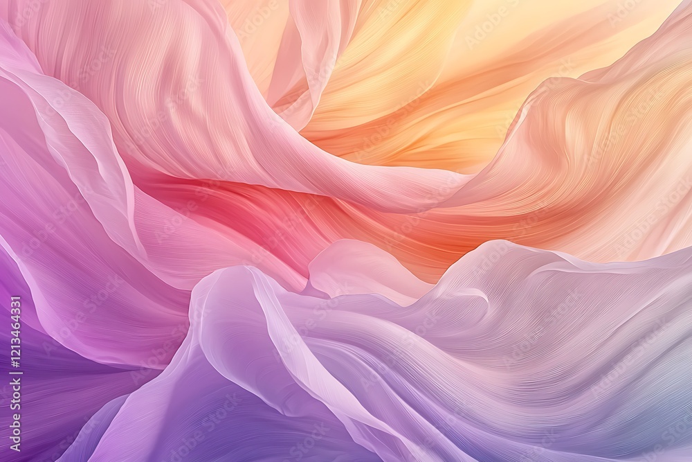 Fototapeta premium Floral abstract artwork nature background vibrant colors soft textures dreamy environment