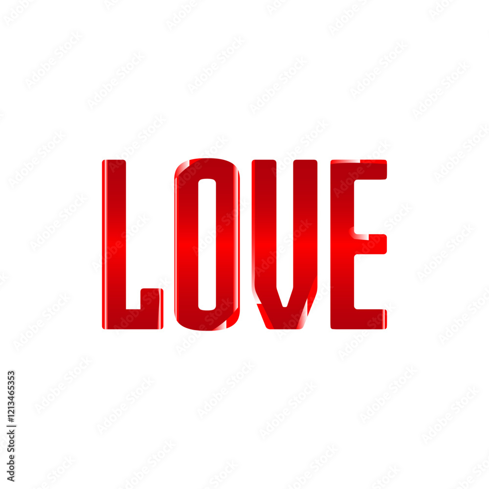 beautiful romantic 3d glossy love text letters typography vector isolated beautiful romantic 3d glossy love text letters typography vector isolated