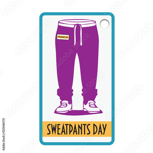 Label for sweatpants day