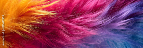 Close up of multicolored fur 
