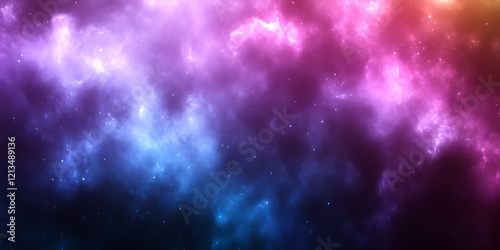 Wallpaper Mural Cosmic Nebula Pink, Blue, and Purple Hues. Torontodigital.ca