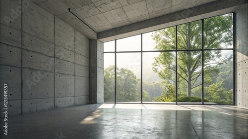 Concrete Room with Panorami...