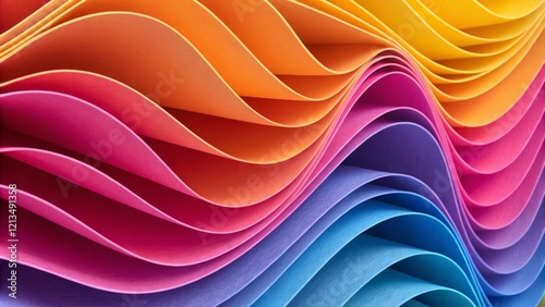 Colorful Wave Abstract Laye...