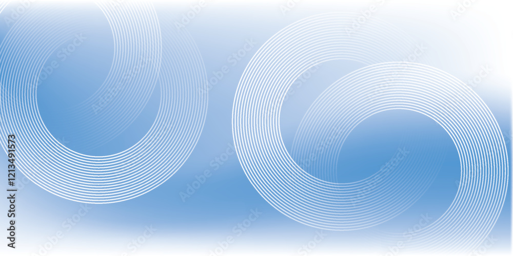 Abstract circle lines on light blue background. Abstract circle lines on light blue background.