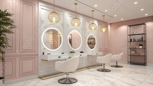 Pink Salon Interior Design ...