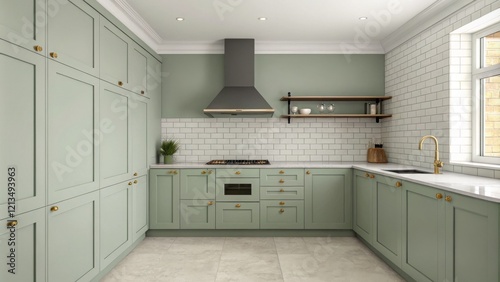 Sage Green Kitchen Design L...