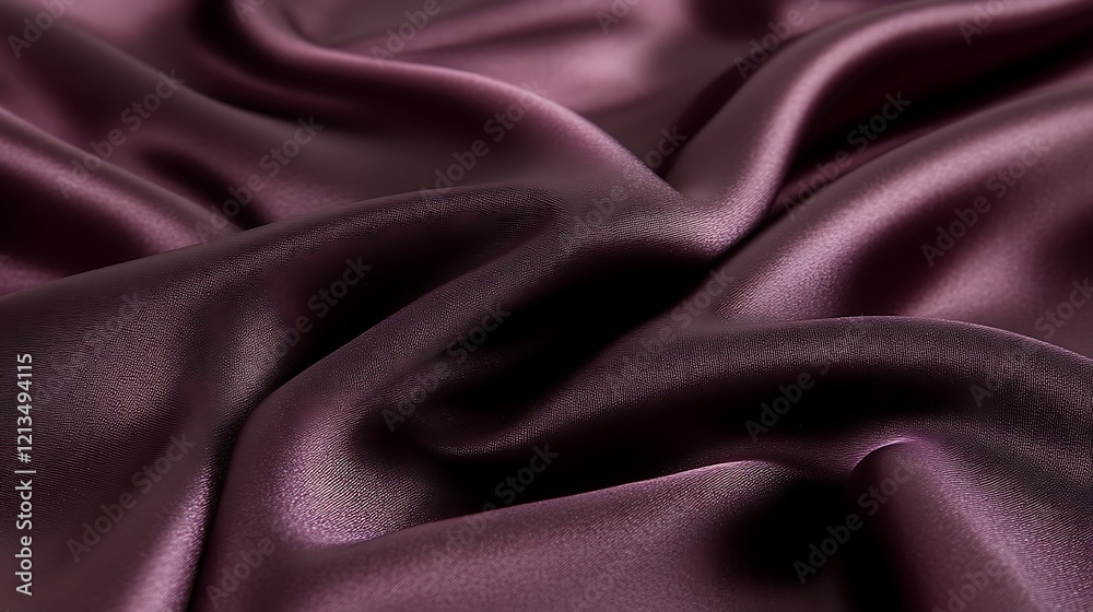 Deep Purple Silk Draped Luxuriously Soft Fabric Deep Purple Silk Draped Luxuriously Soft Fabric
