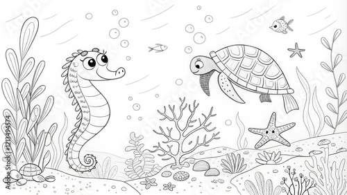 Underwater Friends Seahorse...