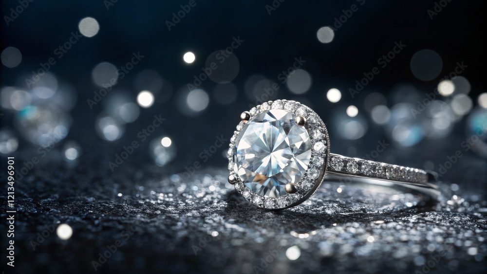 Diamond Ring Macro Photography Bokeh Background, Close-up Composition, Sparkling Gemstone, Jewelry, Luxury Jewelry Photography, Diamond Ring Diamond Ring Macro Photography Bokeh Background, Close-up Composition, Sparkling Gemstone, Jewelry, Luxury Jewelry Photography, Diamond Ring