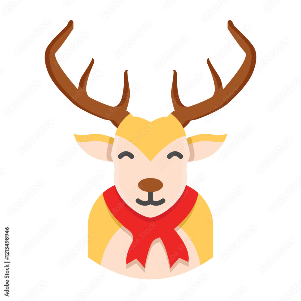 rudolph avatar flat style rudolph avatar flat style