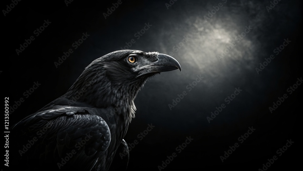 Dark Eagle Profile Monochromatic Bird Photography, Wildlife Portrait, Black Background, Dramatic Lighting Bird Photography, Eagle Dark Eagle Profile Monochromatic Bird Photography, Wildlife Portrait, Black Background, Dramatic Lighting Bird Photography, Eagle