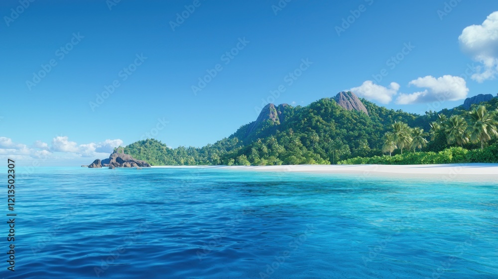 Fototapeta premium Tranquil Tropical Beach Paradise