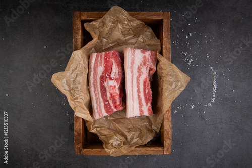 raw meat on a cutting board