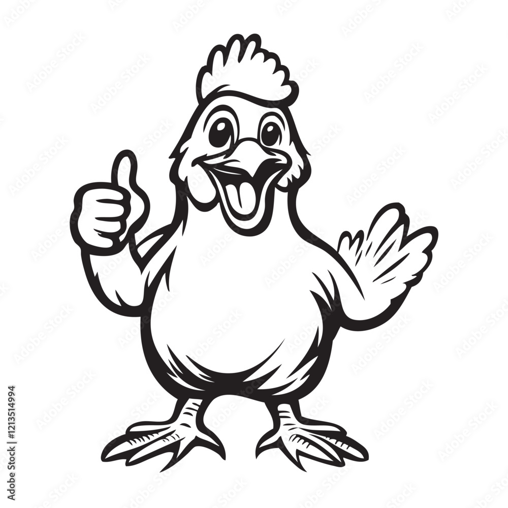 cartoon chicken cartoon