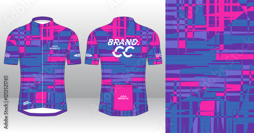 Cycling Jersey Design. Sport Jersey Design Custom Sublimation. photo