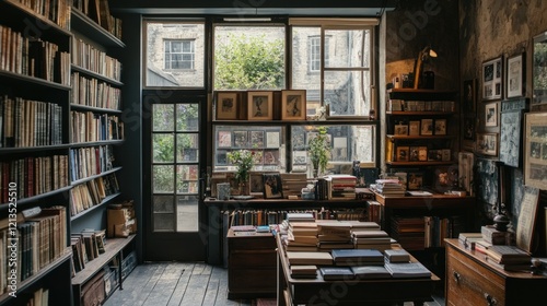 A Serene Haven: Antiquarian Bookstore with an Abundance of Literary Treasures