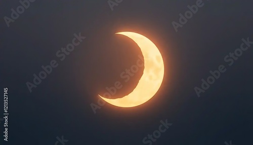 Crescent Sun Partially Obscured During Solar Eclipse photo